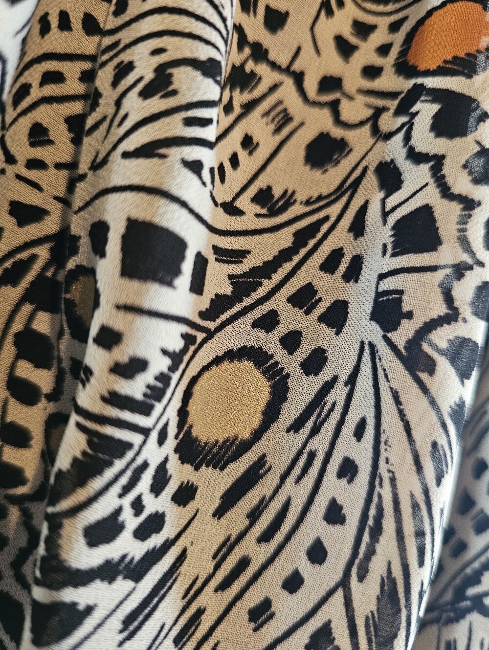 Express X Rachel Zoe NWT Print Top Cropped Sz Med - Picture 9 of 12